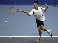 A 17-year-old Novak Djokovic playing in the 2004 Thailand Open